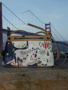 Spartina 449 'Greetings From Northern California' BAY AREA Crossbody Bag